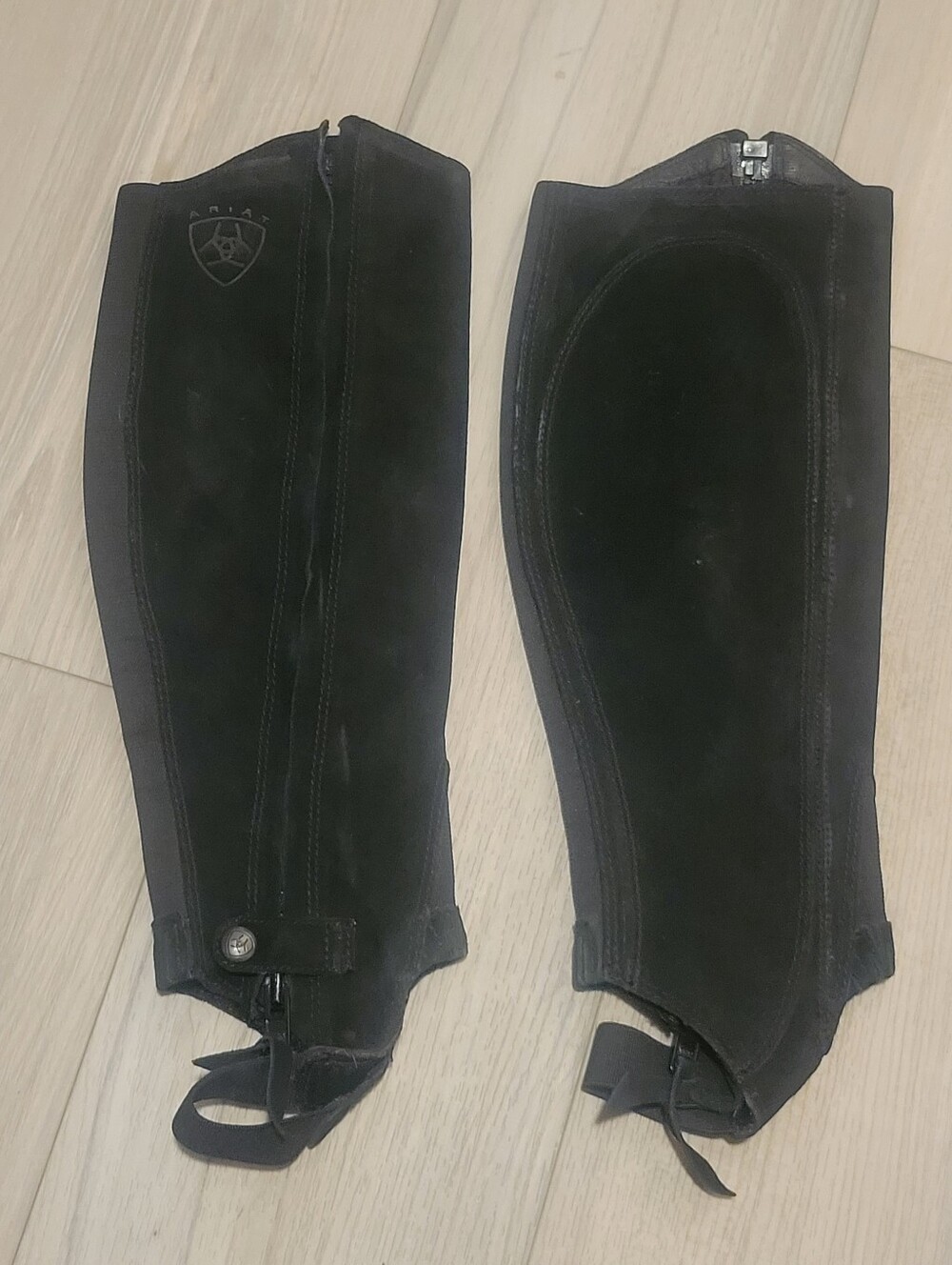 Ariat Suade Black Boot Half Chaps